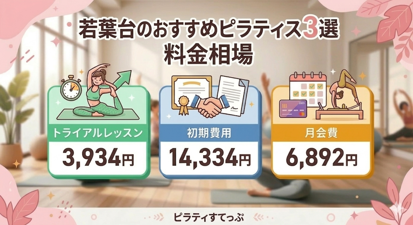 若葉台のピラティススタジオの料金相場